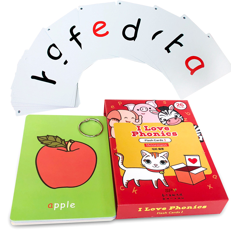 【送音频】海尼曼 Heinemann I Love phonics  Alphabet 字母词卡幼儿英语启蒙 自然拼读 flashcards 闪卡 学单词 - 图2