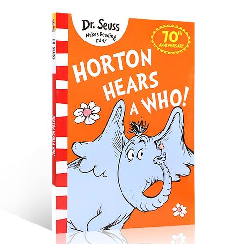 英文原版Horton Hears A Who! 70th Anniversary Edition 苏斯博士霍顿在聆听 英语启蒙早教读物 趣味绘本 韵律语言4-8岁 - 图3