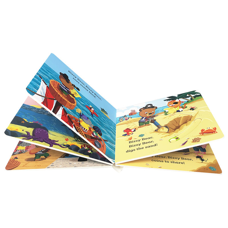 英文原版小熊很忙系列绘本 Bizzy Bear: Pirate Adventure 海盗探险 忙碌的小熊机关纸板书低幼儿童英语认知启蒙玩具书