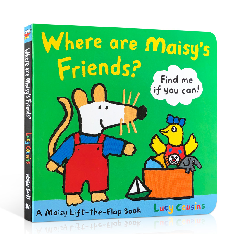 送音频英文原版 进口Where Are Maisy's Friends?: A Maisy Lift-the-Flap Book 小鼠波波 儿童纸板翻翻书 2-5岁 儿童启蒙绘本 - 图3