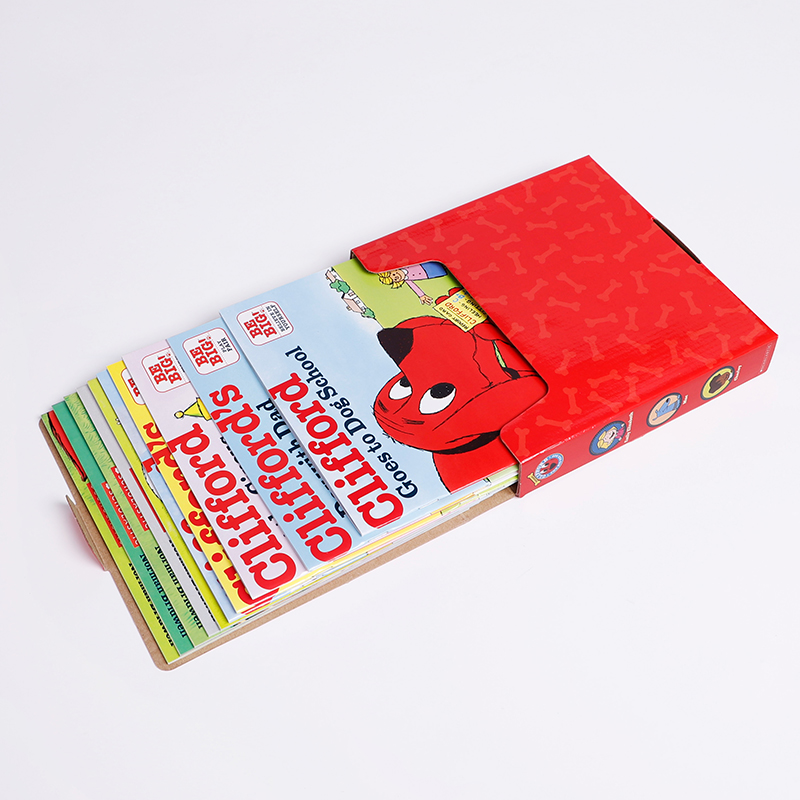 英文原版绘本 Clifford's the Big Red dog Box 10本大红狗克里弗 美国小学阅读书单  情感启蒙桥梁趣味友情 4-6-9岁 - 图1