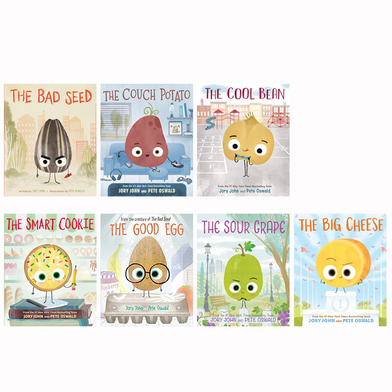 送音频 英文原版坏种子系列7本The Bad Seed/Good Egg/Cool Bean/Smart Cookie/Sour Grape良好行为习惯养成价值观绘本 - 图0