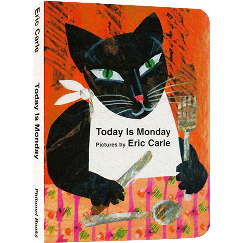 【送音频】英文原版绘本 Eric Carle Today Is Monday今天是星期一纸板书0-3-6岁廖彩杏有声书单吴敏兰张湘君推荐艾瑞卡尔爷爷-图3