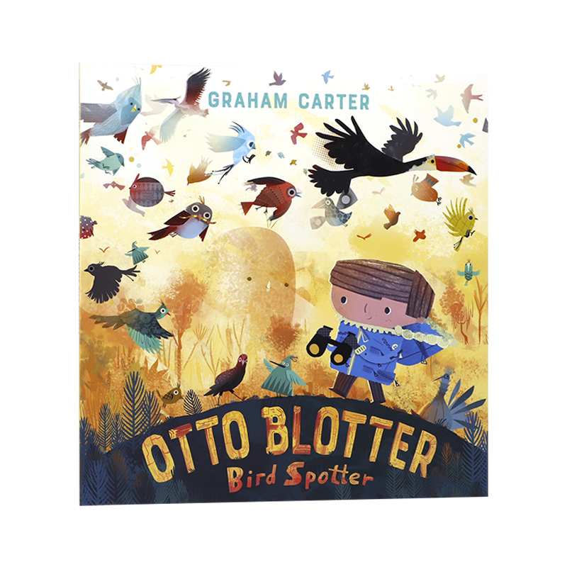 英文原版鸟类观察员Otto Blotter, Bird Spotter与奥托布莱特一起去冒险低幼儿童英语阅读启蒙绘本动物认知探索世界故事书-图3