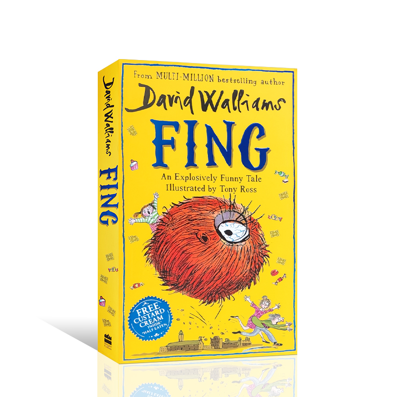 英文原版进口Fing 毛球怪HarperCollins出版大卫·少年幽默小说系列10-14岁青少年英语课外阅读读物 儿童冒险故事桥梁章节书漫画书