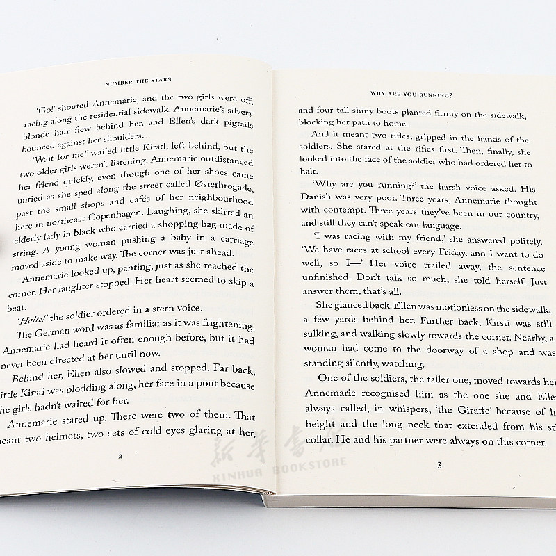 英文原版HarperCollins Children’s Classics: Number the Stars数星星纽伯瑞金奖经典小说 历史故事 二战背景14岁+ - 图2