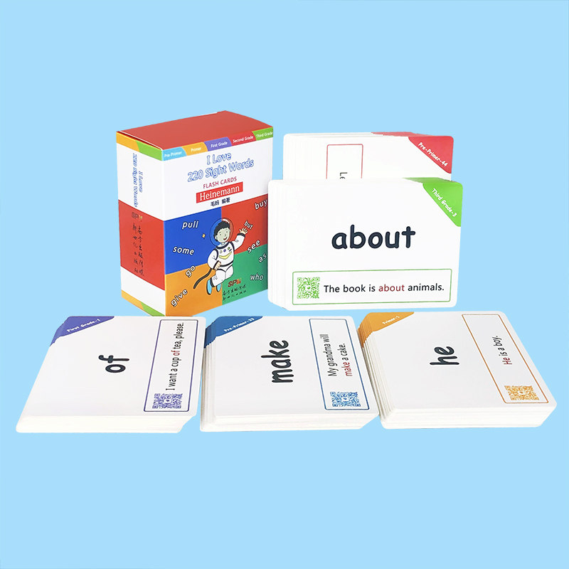 【送音频】ABC字母认知启蒙卡片I Love phonics L1+I love 220 sight words高频词自然拼读 英语单词卡flashcards启蒙游戏闪卡片
