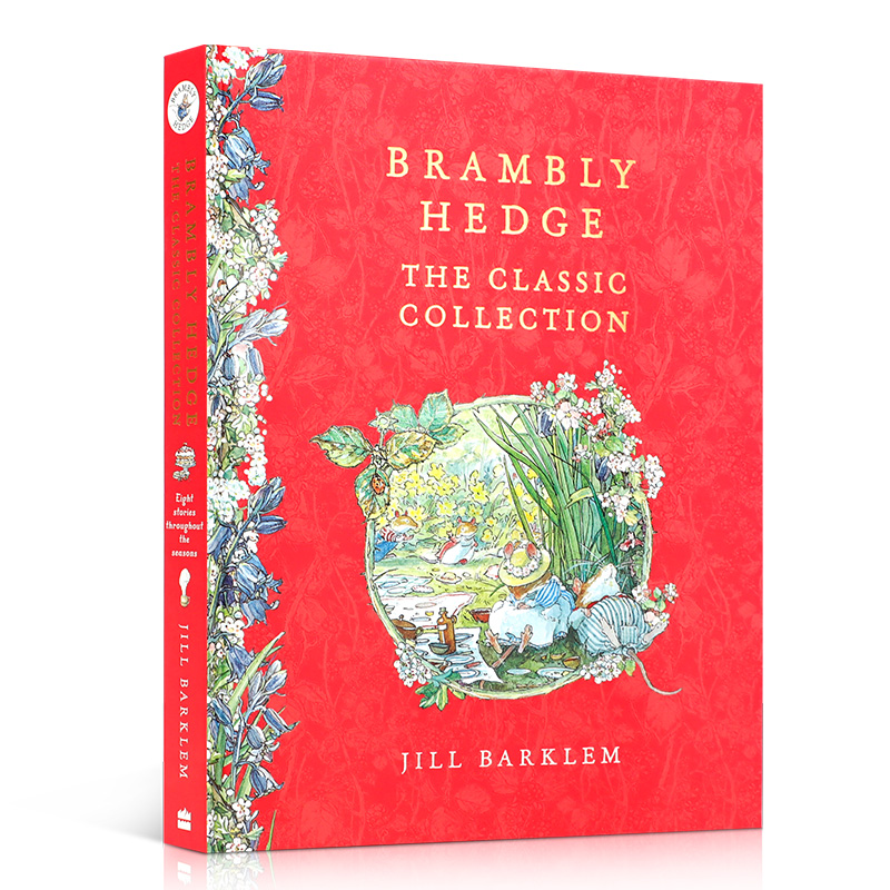 英文原版 Brambly Hedge Complete Collection 野蔷薇村的故事 8故事合集 精装 野蔷薇村的故事   40周年盒装纪念版 - 图0