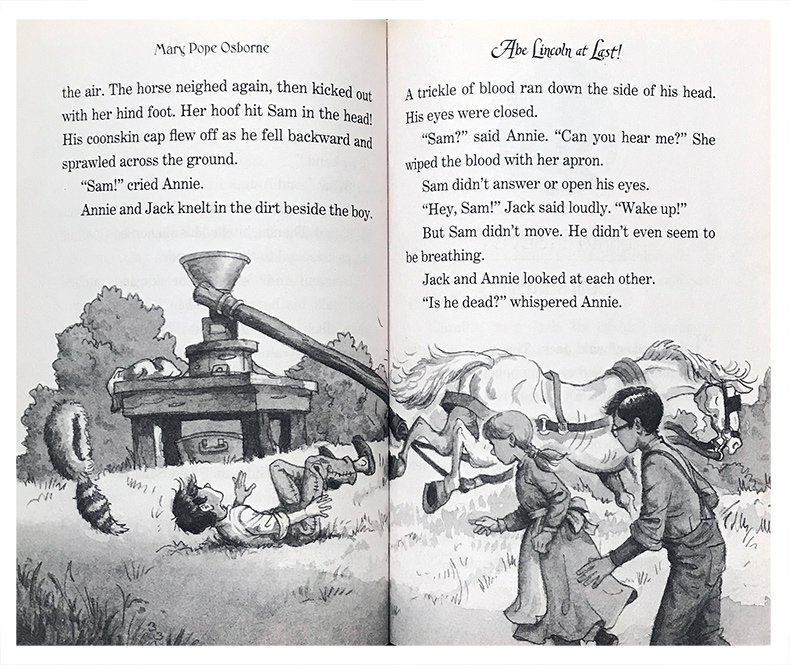 【送音频】英文原版 Magic Tree House #47: Abe Lincoln at Last! 神奇树屋系列 儿童读物章节桥梁书 第47部 青少年课外英语阅读 - 图0