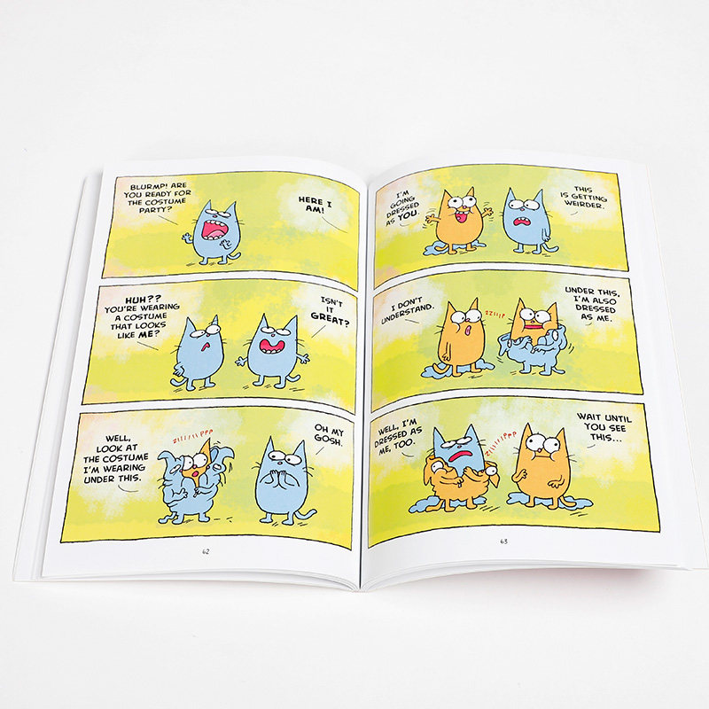 送音频 鬼马喜猫系列英文原版绘本Catwad#2 It's Me, Two是我，两个 Scholastic出版儿童英语短篇搞笑故事集 青少年漫画书