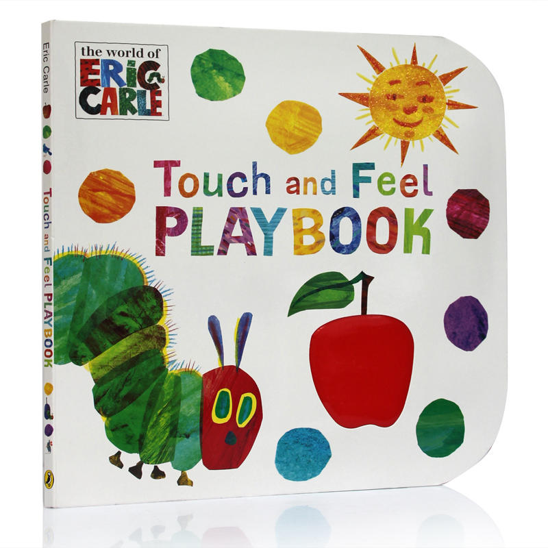 进口英文原版绘本world of Eric Carle The Very Hungry Caterpillar: Touch and Feel playbook触摸书饥饿的毛毛虫张湘君 - 图3