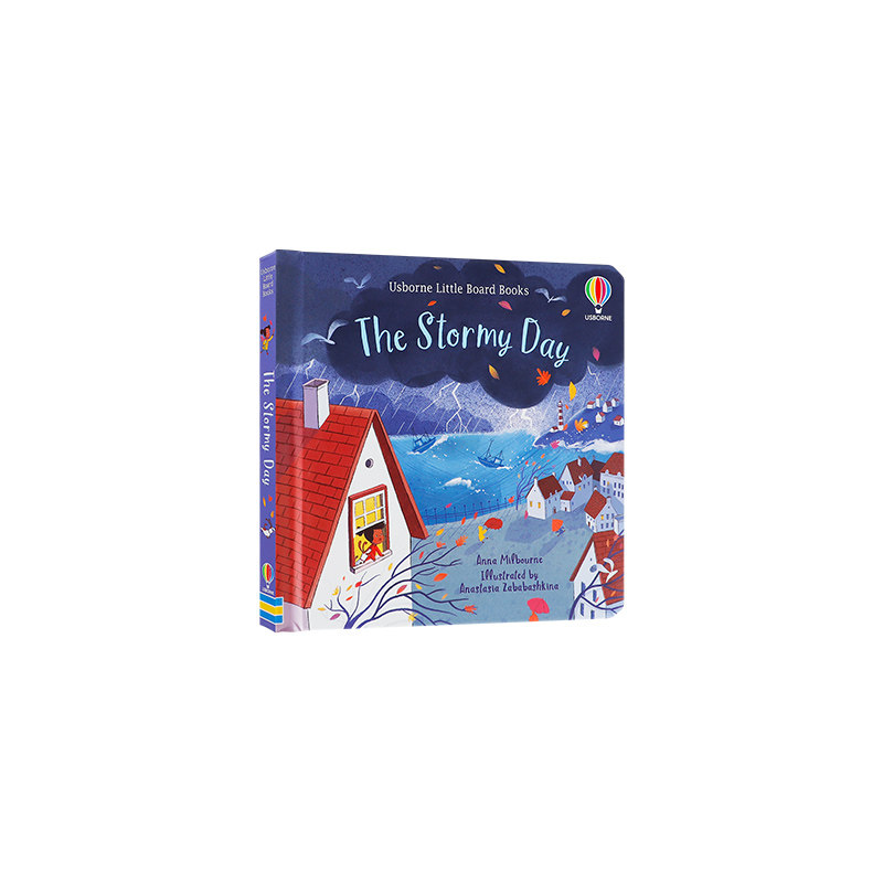 英文原版The Stormy Day狂风暴雨的一天 Usborne尤斯伯恩出版低幼儿童英语启蒙绘本亲子幼儿认知天气图画书Little Board Books系列