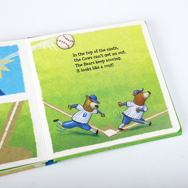 英文原版Home Run! My First Baseball Game全垒打!3-5岁低幼儿童英语启蒙认知绘本撕不烂纸板书亲子互动共读宝宝睡前故事早教书
