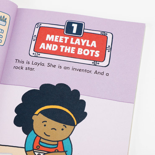 英文原版 Layla and the Bots Vicky Fang莱拉和机器人4册学生英语学习书籍课外阅读读物 Scholastic学乐出版青少年桥梁章节书-图0