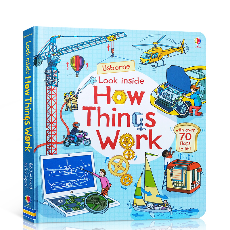 Usborne看里面系列英文原版Look Inside How things Work事物运转的秘密立体书翻翻书儿童科普读物百科绘本亲子共读3-6岁-图3