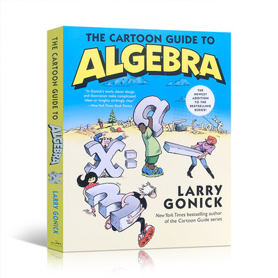 英文原版进口教材the Cartoon Guide To Algebra 漫画代数美国学生读物轻松学代数趣味课程larry Gonick 作者 虎窝淘