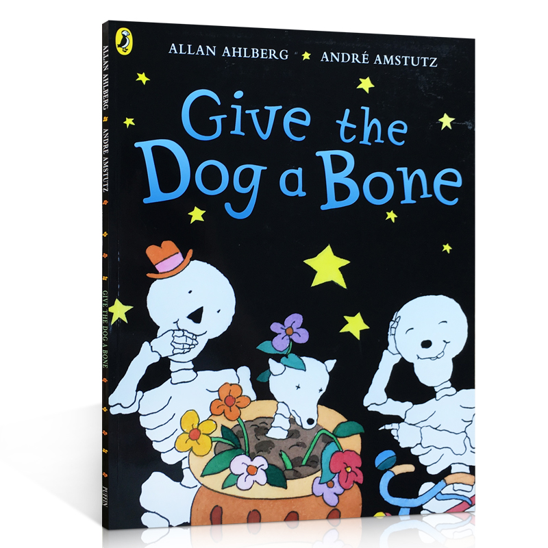 英文原版 Funnybones: Give the Dog a Bone 可爱的骨头3-5岁宝宝阅读趣味图画故事书亲子共读 韵文式句子字汇学习廖彩杏 - 图3