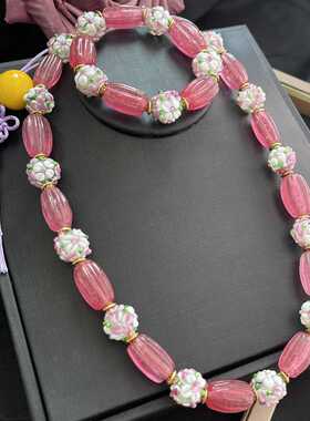 花朵项链手链常规款女式琉璃