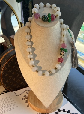 琉璃常规款女式老料琉璃项链手链