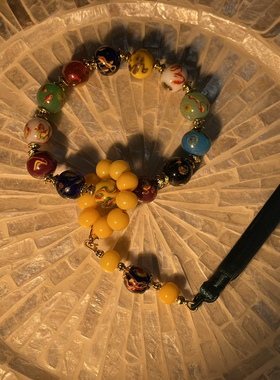 凤眼宫廷风复古多宝拼琉璃项链