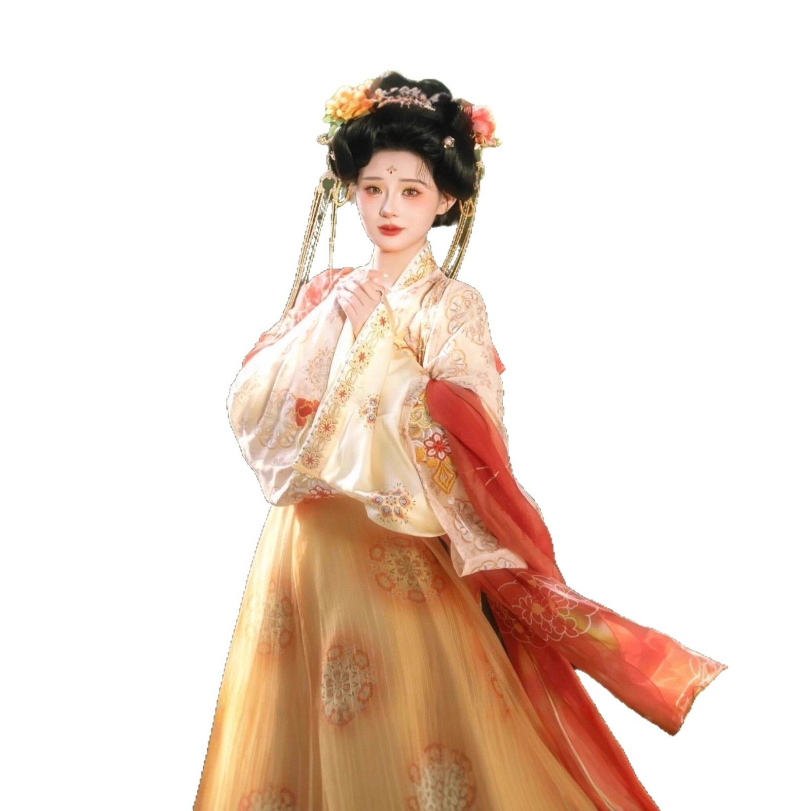 新款汉服盛唐少主复原唐制刺绣齐胸套装春夏日常破裙双层上衣古装,淘宝优惠券,粉丝福利购,淘宝优惠卷