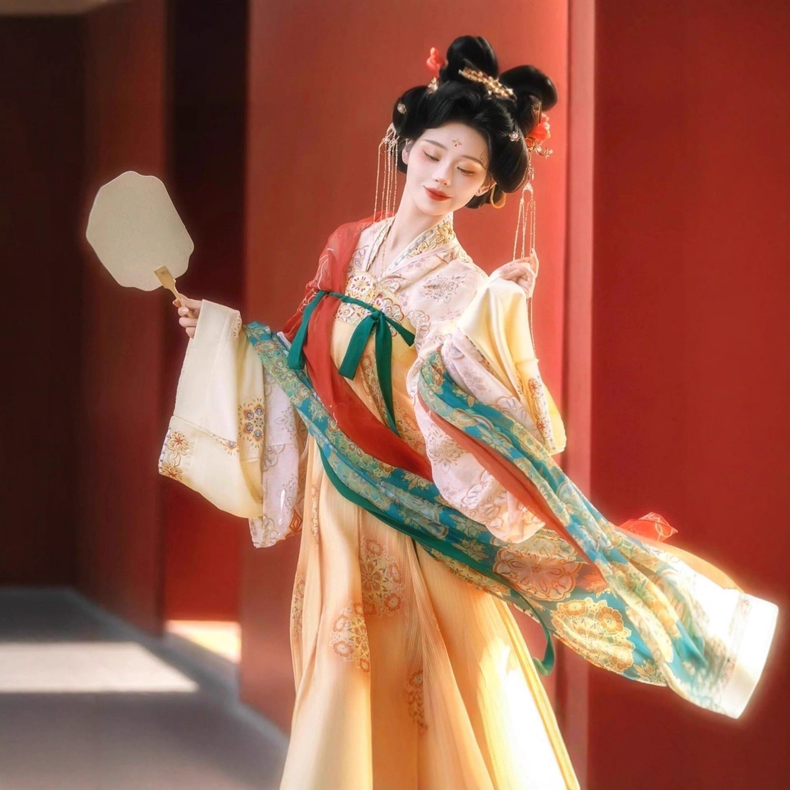 新款汉服盛唐少主复原唐制刺绣齐胸套装春夏日常破裙双层上衣古装,淘宝优惠券,粉丝福利购,淘宝优惠卷