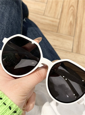 白色女韩版潮小框脸款ins太阳镜