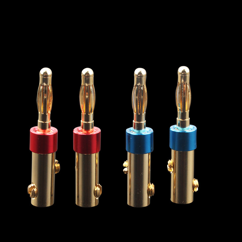 纯铜香蕉头 发烧音响接头 免焊镀金喇叭线音箱插头功放接线柱端子,淘宝优惠券,粉丝福利购,淘宝优惠卷