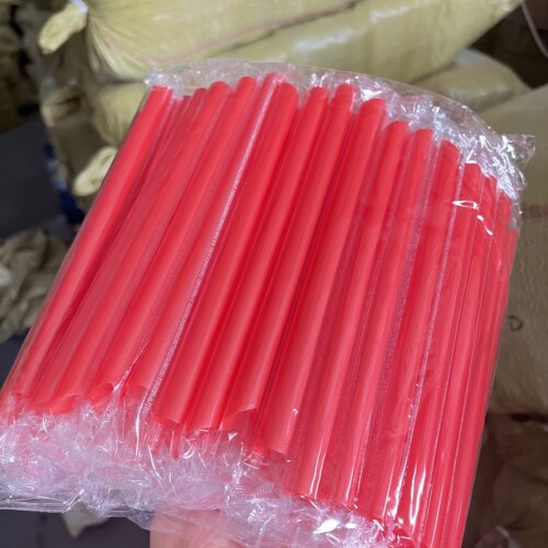 包邮一次性19/21/23*1.1cm珍珠椰果红豆粥奶茶独立包装单只粗吸管 - 图3