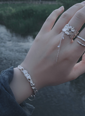 小众物语原创设计风定制纯银手镯