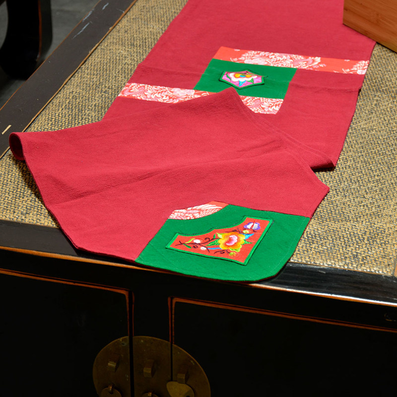 丹凤创意中式复古田园印染棉麻肚兜桌旗茶席禅意桌布客栈会所软饰,淘宝优惠券,粉丝福利购,淘宝优惠卷