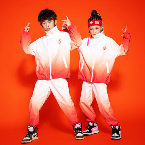 儿童啦啦队演出服小学生运动会开幕式服装表演套装幼儿园班服校服 - 图3