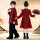 儿童新中式汉服套装男童小少爷唐装女童旗袍裙礼服国风朗诵演出服