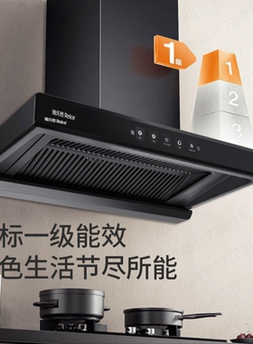 雅乐思抽油烟机顶吸TD151家用21m³大吸力体感热除油900mm机身宽