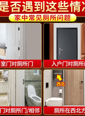 荷花鲤鱼净秽图卫生间莲花贴纸好运连连厕所荷花锦鲤金属贴画鞋柜