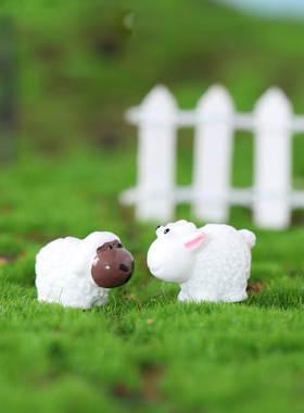 可爱小动物摆件情侣绵羊桌面摆件