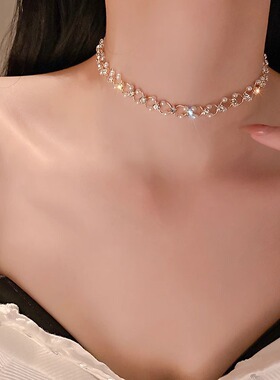 法国【设计师】Glam Dani 满天星珍珠锁骨链时尚高级设计感项链女
