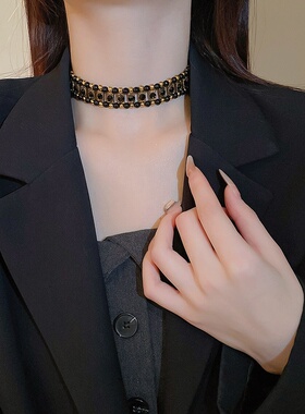 法国【设计师】Glam Dani 黑金巴洛克choker颈链高级感项链 现货