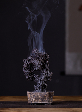 新中式风假山样板房禅意软装饰品