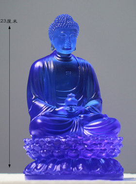 琉璃药师佛佛像桌面供奉件