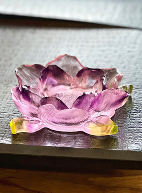 琉璃莲花杯托十二花神杯托