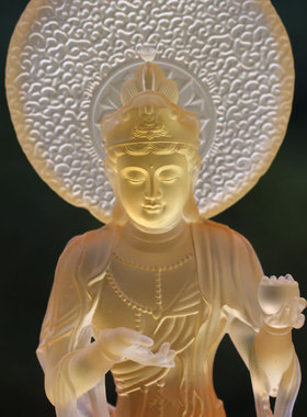 琉璃监牢地神大地神女菩萨摆件居家客厅佛堂寺庙桌面摆放供奉礼佛