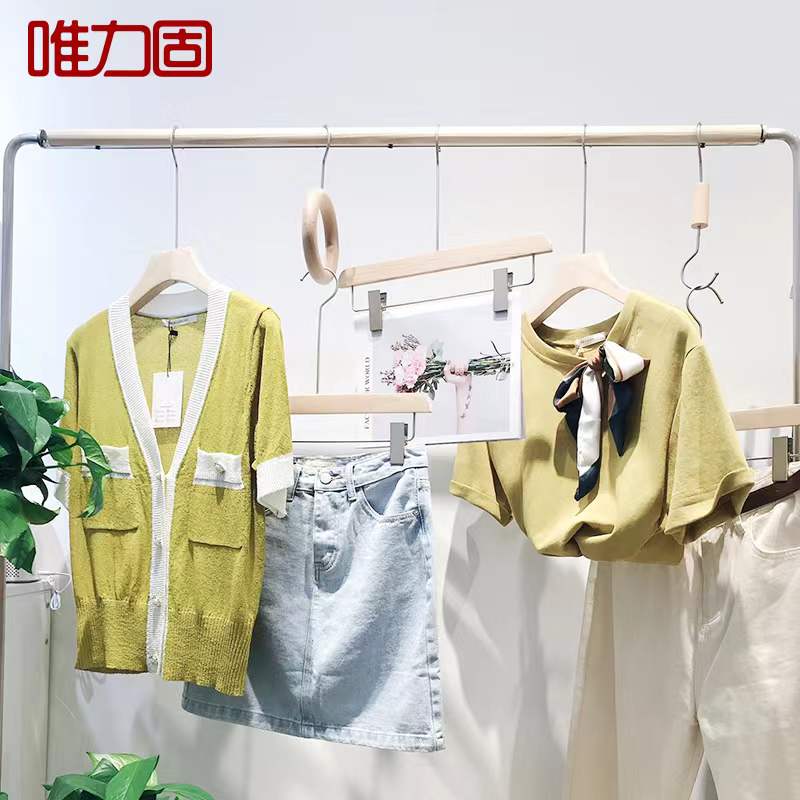 服装店木S钩牛仔裤围巾丝巾架带磁铁裤钩挂包包架圆环圈圈挂钩子 - 图0