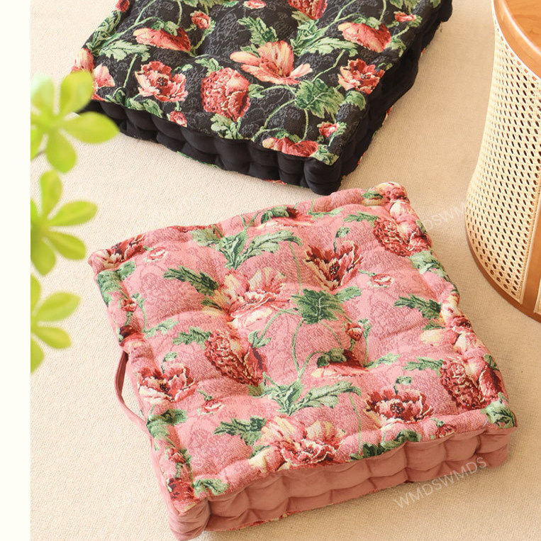 美式四季通用加厚椅垫凳餐桌电脑椅子坐垫防滑布艺垫蒲团汽车坐垫,淘宝优惠券,粉丝福利购,淘宝优惠卷