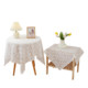 Lace cloth washing machine TV refrigerator microwave oven bedside table cover towel cover dust cover multi-purpose square towel cover cloth