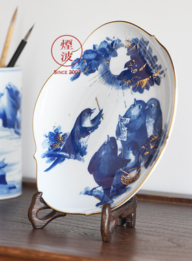 德国瓷器系列描金挂盘