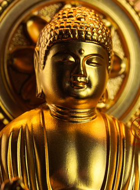 镀金御西高冈铜器本命佛立像