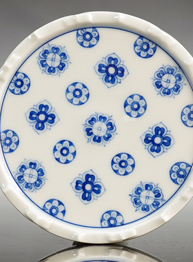 青花大唐玉盘宝相须弥台