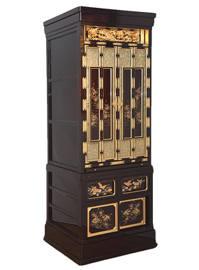 烟波致爽阁禅意风系列金箔佛柜