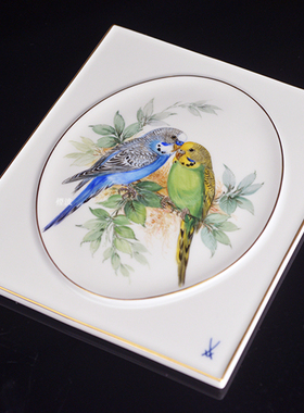 自然主义花鸟果实双鸟瓷板画挂画